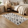thumbnail image 2 of ODIKA 5'x7' Beige Brown Geometric Abstract Washable Area Rug Dynamic Pattern with Modern Flair Easy Care, Non-Shedding, Pet Friendly, for Small Living Room, Bedroom, 2 of 7