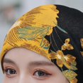 thumbnail image 4 of Elastic Hat Letter Pattern Hat Unisex Fall Winter Hat Colorful Letter Print Elastic Adjustable Head Circumference Hop Style, 4 of 5