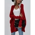 thumbnail image 6 of Alove Women Solid Color Loose Long Knit Sweater Coat S-XL, 6 of 10