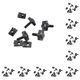 thumbnail image 2 of sweethay Tornillo duradero para caja lateral: conveniente y antirrobo, tornillos antirrobo para maletero, color negro Negro 10piezas, 2 of 6