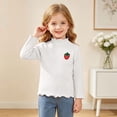 thumbnail image 2 of CFXNMZGR Kids Tops Girls Girls Tops Girl's Graphic Print Long Sleeve T Shirt Fall Tee Top (White,6-12 Months), 2 of 6