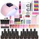 thumbnail image 1 of Limegirl Nail Set UV LED Lamp Dryer With 27/18/12 Pcs Nail Gel Polish Kit Soak Off Manicure Tools Set Electric Nail Tools Set qiuyongming unisex, 1 of 2