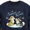 thumbnail image 3 of Disney Bambi - Christmas - Snowy Bunny Kisses - Toddler & Youth Crewneck Fleece Sweatshirt, 3 of 5