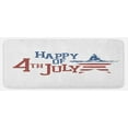 thumbnail image 1 of 4th of July Kitchen Mat, Grunge Celebration of Independence Day of United States of America, Plush Decorative Kitchen Mat with Non Slip Backing, 47" X 19", Ruby Violet Blue White, by Ambesonne, 1 of 1