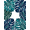 Green, Pattern 8, variant on ODIKA 4'x6' Machine Washable Non-Slip Area Rug, Modern Teal High Traffic Rug, Blue, 1251048