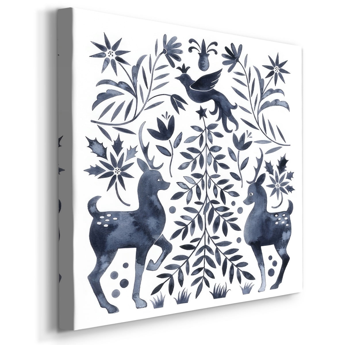 Otomi Inspired Christmas IV- Gallery Wrapped Canvas