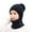 Black, variant on Luxalzxs 3 in 1 Warm Thick Knitted Beanie Hat Scarf and Mask Set Slouchy Snow Ski Knit Cap Infinity Scarves for Women