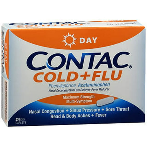 Contac Cold + Flu Caplets Day 24 ct