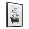 thumbnail image 2 of Stupell Industries French Country Wash Worries Away Herbs Black Framed Print Under Glass, 13 x 16, by Lettered and Lined, 2 of 8