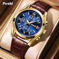 thumbnail image 2 of New men's watch, quartz watch, luminous fake three-eye quartz watch, trendy men's watch for students, business fashion men's wristwatch, 2 of 10