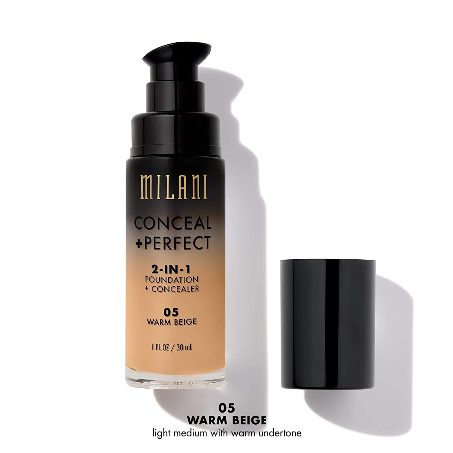 Milani Conceal + Perfect 2-in-1 Foundation + Concealer, Warm Beige - image 2 of 8