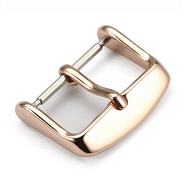 Hebilla de acero inoxidable electrochapado de 12-22 mm para reloj de pulsera (oro rosa de 20 mm)