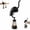 1Black, variant on Cat Shelf Hook with Vintage Lantern,Bookshelf Lantern Light,White | Resin Cat Shelf Sitter,Stable Edge-Sitting Design,Wall-Mounted Key Hook for Reading Corners & Entryway Hallway Dercor