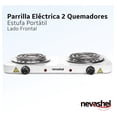 thumbnail image 4 of Parrilla Electrica Dos Quemadores Doble Termostato Estufa Nevashel Nevashel PEISP-2021, 4 of 5