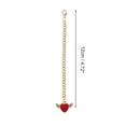thumbnail image 2 of Unique Bargains 1 Pc Angel Heart Wings Cup Chain Water Cup Pendant Red Alloy, 2 of 5