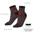 thumbnail image 6 of Rocae Red Ladybugs for Premium Adult Socks,Comfortable, Breathable, and Durable Socks, Perfect for Everyday Wear, 6 of 7