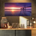 thumbnail image 1 of Pont Vasco Da Gama Coloré - Impression sur Toile Paysage Marin, 1 of 3