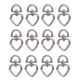 thumbnail image 2 of Hebillas Giratorias De 12 Pcs De Forma De Corazón, 4 Colores De 3/4 Pulgadas De aleación De Zinc 360 Rotación Gatriz De Llavero Balla De Hebilla Batinaje De Llaves De Resorte, 2 of 7