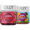 OLLY The Perfect Women's Multi and Kid's Multi +Probiotic Family Pack Gummies, 2 Count, Chewable Supplement