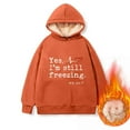 thumbnail image 3 of DPTALR Chandail à Capuchon pour Femmes d'Hiver Chaud en Peluche Uni à Manches Longues, 3 of 3
