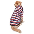 thumbnail image 5 of Wave Serbian Flag Dog Hoodie Colorful Pullover Sweatshirts Small, 5 of 7