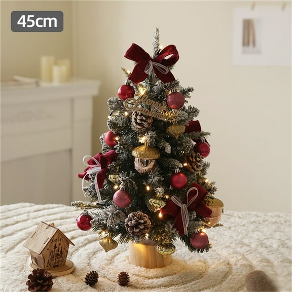 Desktop Christmas Tree Packaging Christmas Wreath Door and Window Decoration
