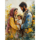 thumbnail image 1 of Qisvanset 12x16 Inch Watercolor Nativity Canvas Wall Art, Jesus Birth Scene Christmas Religious Home Decor, 1 of 8