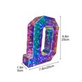 thumbnail image 3 of AYktou Christmas Decorations,Ornament Storage Box,Colorful Letters LED Lights Valentine's Day Halloween Christmas Birthday Dress Up Decoration Gift Party Decoration 26 Capital Letters Ornament, 3 of 6