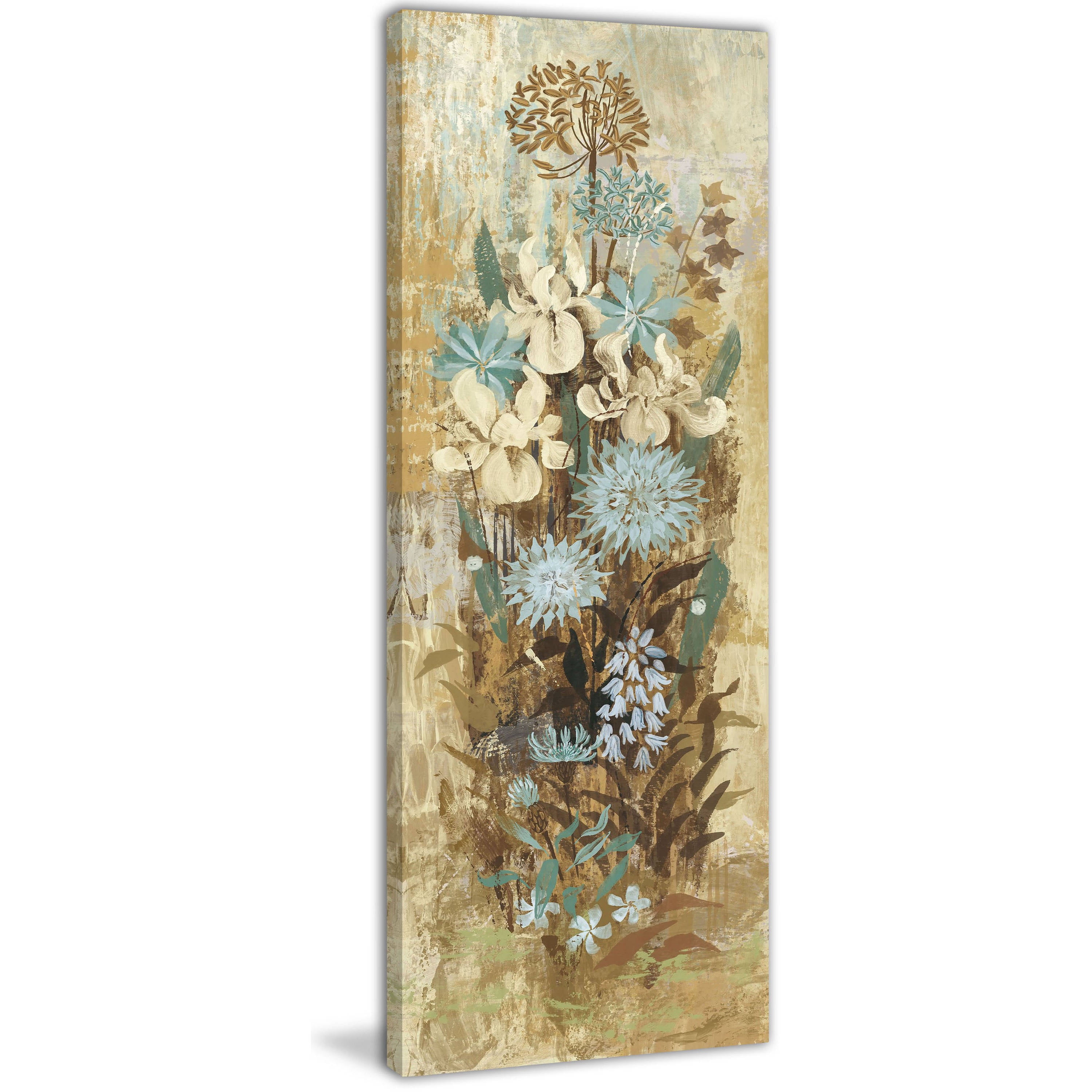 Marmont Hill "Floral Frenzy Blue II" Painting Print on Canvas