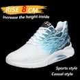 thumbnail image 3 of Men's 3.15inch Lift Height Increase Sneakers - 2-in-1 Sports & Casual Shoes  for, Gym, Walking - Instant Height (White/Black) - All-Season Comfort with Platform Sole, Breathable Low-Top Running Shoes, 3 of 8