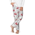 thumbnail image 2 of Pofeuu Trains Print Teenagers' Pajama Pants, Soft Lounge Pajama Pants with big pockets for Men Plaid Pj Bottoms-Small, 2 of 6