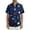 Navy, variant on Men 4th of July Patriotic Hawaiian Shirt Short Sleeve Button Down American Flag Print Tropical Beach Shirt Royal Blue L