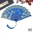thumbnail image 4 of Chinese Style Plastic and Cloth Folding Fan for Dance Performances, Decoration and Gifts, 4 of 9