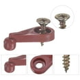 thumbnail image 4 of Uxcell 100 Pack Glass Retainer Clips with Screw 4mm Ball Type for Cabinet Yellow, 4 of 5