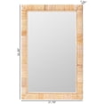 thumbnail image 4 of bali & pari Lankston Bohemian Natural Rattan Rectangle Accent Wall Mirror, 4 of 4