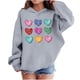 thumbnail image 1 of Sudadera con capucha y estampado de corazón de San Valentín, sudadera de manga larga para niños y niñas, chaqueta para niñas de talla mediana y grande., 1 of 7