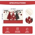 thumbnail image 6 of mubwai Pine Trees Snowflake Polka Dot Merry Christmas Placemats for Dining Table, 12 x 18 Inch Seasonal Winter Washable Table Mats Set of 4, 6 of 6