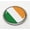 Metal Bezel, variant on Ireland Flag 3D Domed Round Automotive Emblem – Flexible Bezel
