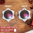 thumbnail image 3 of 3drose, Bright Lights of Space - Bold and Bright Colorations of Galaxies and Constellations, 3 inch Snowflake Porcelain Ornament, 3 of 7