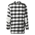 thumbnail image 5 of IROINNID Discount Plus Size Cardigan for Women Plaid Loose T-shirt Long Sleeves Blouse Cardigan Coat,Black, 5 of 5