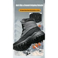 thumbnail image 6 of SKIUHS Men's High-Top Snow Boots – Fleece-Lined, Windproof Cold-Weather Boots with Anti-Slip Grip for Outdoor Winter Adventures, 6 of 7