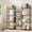 4-Tier Triple Wide Bookshelf, variant on Walsunny Triple Wide 5 Tier Bookshelf Bookcase Wooden Bookshelves with 14 Open Display Shelves for Bedroom Living Room Home Office,Rustic Brown