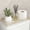 Gold & White, variant on GLAMLUXE 13” Oak Wood Toilet Paper Basket with Metal Frame, Narrow Bathroom Toilet Tank Tray for Toilet Paper, Wipes & Decor, Black