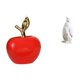 thumbnail image 1 of Figura de pingüino de cerámica, escultura, adorno, obra de arte de simulación, decoración del hogar, estatua de animal coleccionable para cafetería, s, 1 of 8