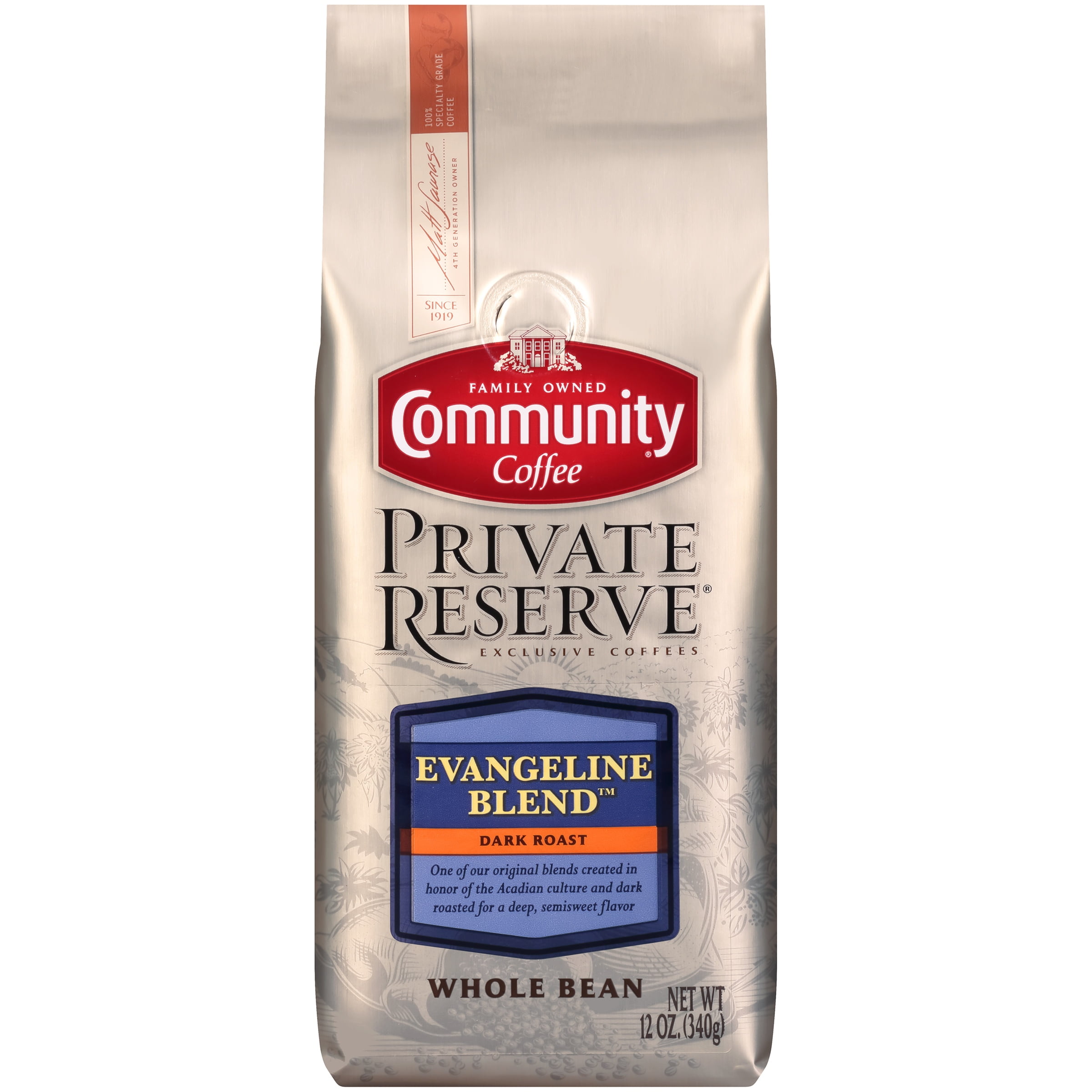 Community® Coffee Private Reserve® Evangeline Blend™ Dark Roast Whole Bean Coffee 12 oz. Bag