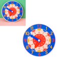 thumbnail image 4 of Wooden Clock Educational Toy, Cognitive Learning Clock Toy Colorful Appearance Intellectual Development Time Identification  for School Use for Kids Blue Clock, 4 of 7