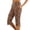 Coffee, variant on Women Capri Pants Fashion Comfortable Mid Waist Sport Cropped Trousers Womens Pants Sky Blue S
