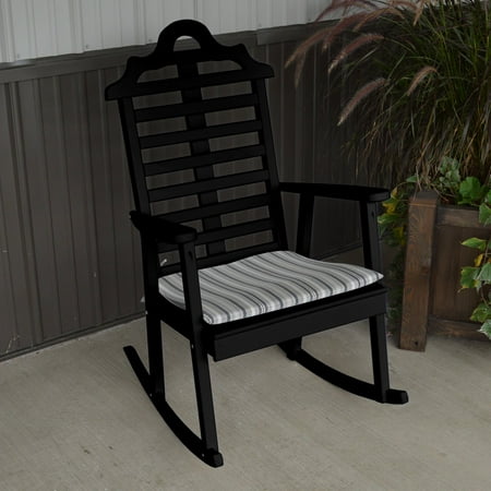 A & L Furniture Yellow Pine Marlboro Porch Rocker