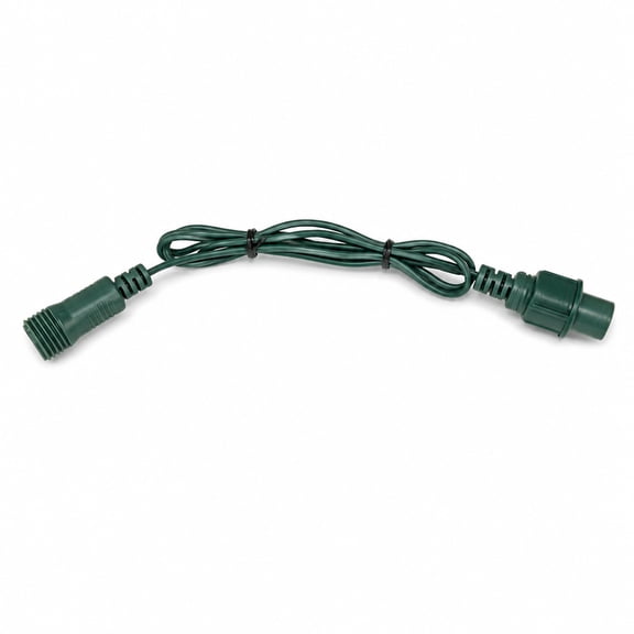 Christmas Designers 6' RY Coaxial Green Extension Cord for LED Christmas Lights, Indoor/Outdoor