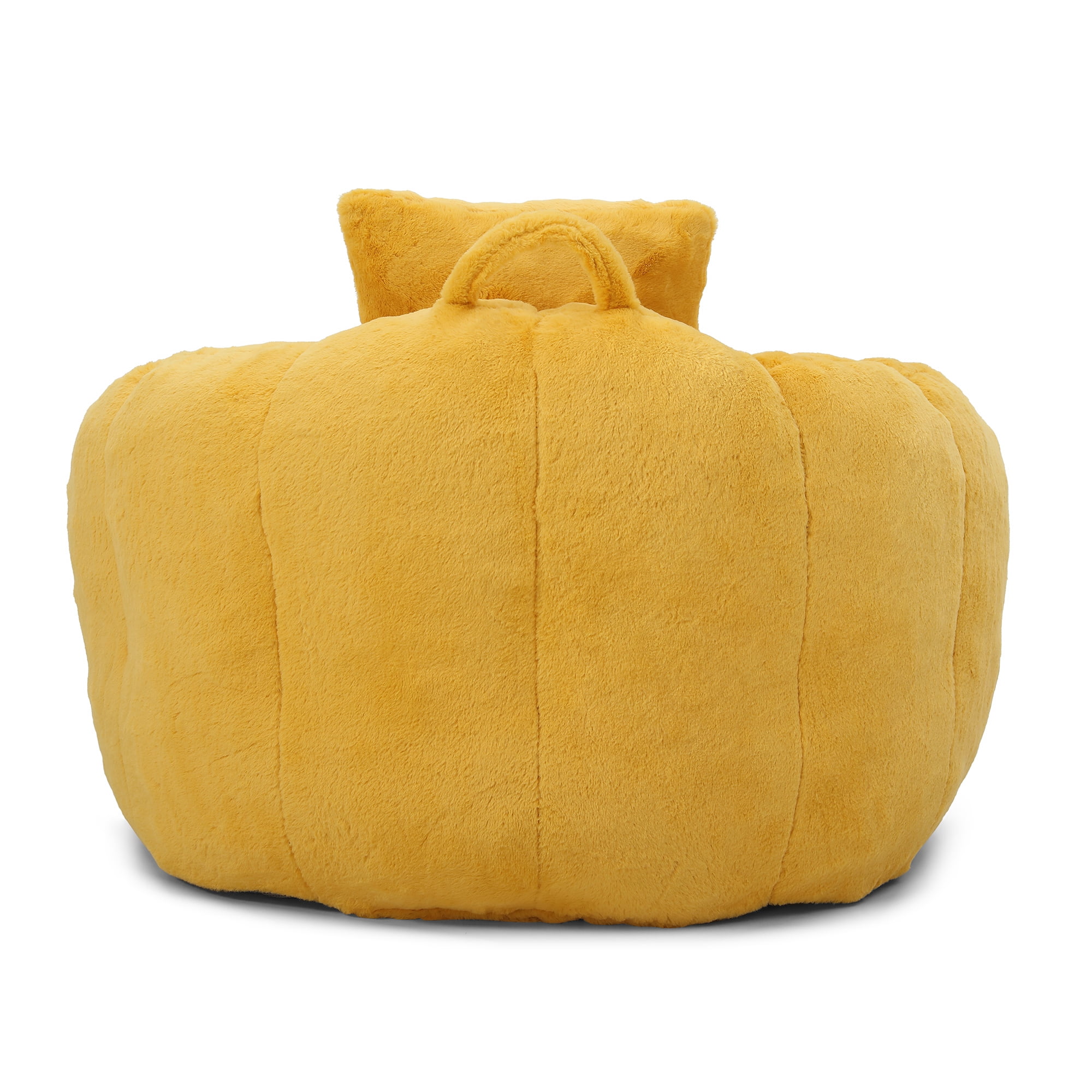 Jopath Bean Bag Chair with Footstool, Oversized Bean Bag for Adults and Kids, Stuffed Big Accent Sofa, Floor Sofa for Gaming Reading Living Room Bedroom Yellow